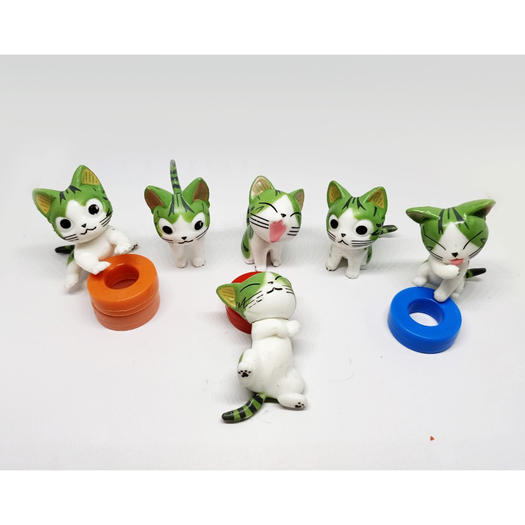 Mô hình Mèo Chii 6 mẫu ngẫu nhiên trang trí tiểu cảnh terrarium