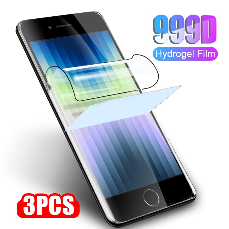 3PCS 999D Soft Hydrogel Protective Film for iphone se 2022 se3 iphonese se 3 Screen Protectors Not Glass