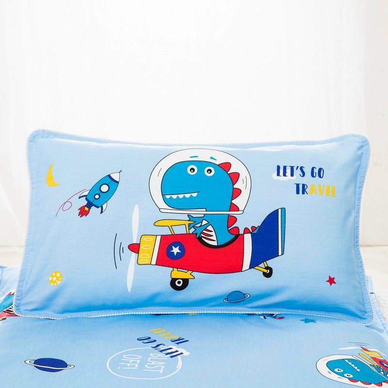 Gối Cotton Cho Bé Gối Cho Bé Đi Học 100% Cotton Mềm Mịn Thoáng Mát Hình Thú Nghộ Nghĩnh Đáng Yêu Có Ruột Gối Đi Kèm