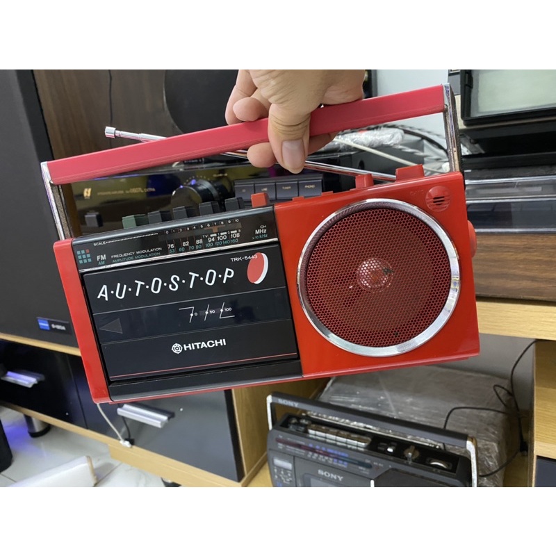 radio cassette hitachi TRK-5443 hoaatj động hoàn hảo
