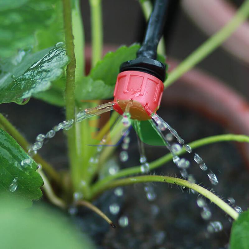 Bộ Kit 16 Đầu tưới 8 tia đầy đủ + Van hẹn giờ FUJIN TX-DIY-035, Bộ tưới cây, rau, hoa DIY tự lắp đặt