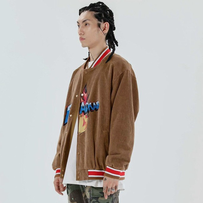 ÁO KHOÁC KAKI NHUNG GÂN In Dẻo Blackar (M2340 - Kèm Ảnh Thật) (Tino Shop) | BigBuy360 - bigbuy360.vn