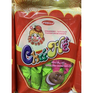 Bánh Quy kem chú Hề Bibica (Hương Dâu- Hương trái cây)
