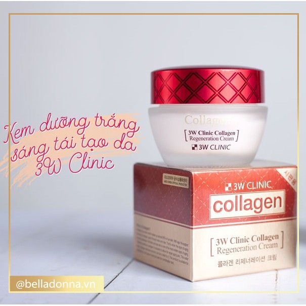 Kem Dưỡng Da Chống Lão Hóa 3w Clinic Collagen Regeneration Cream 60ml