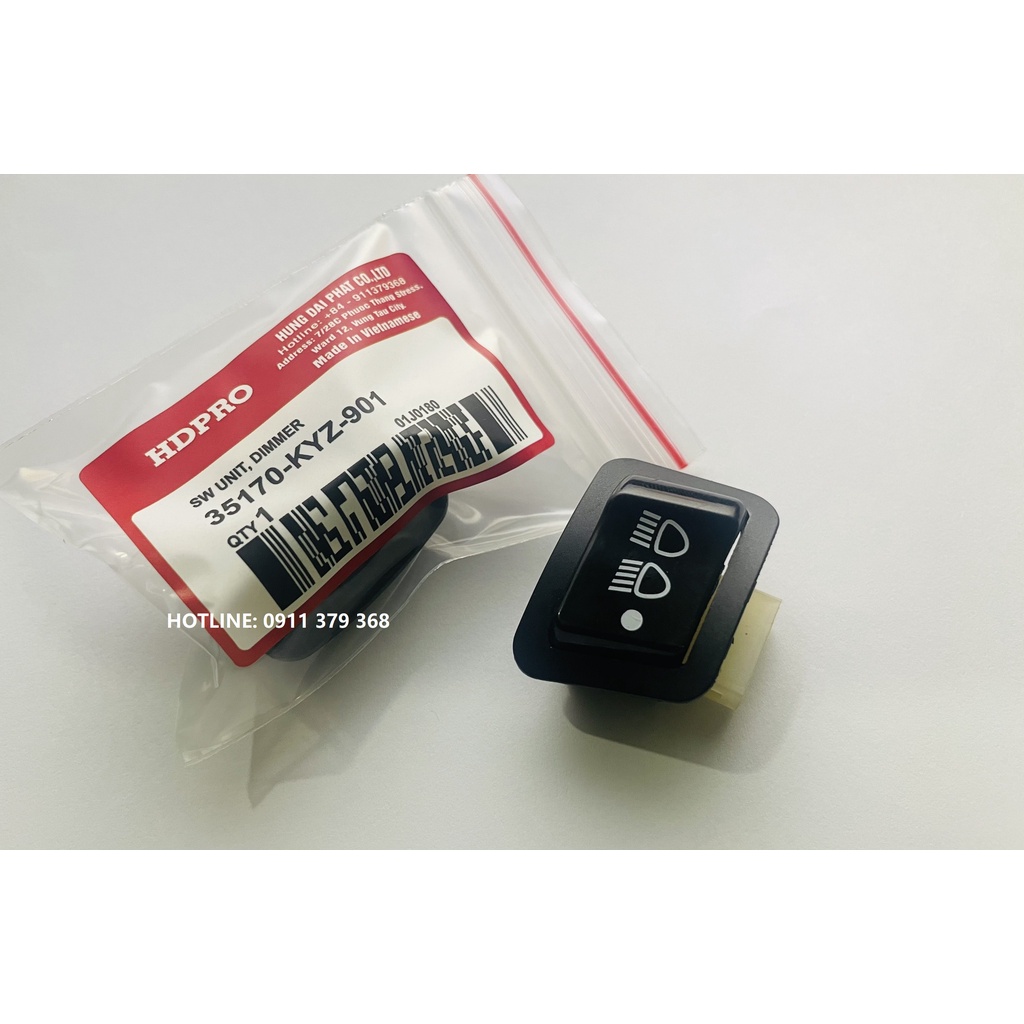 [ HÀNG CHÍNH HÃNG BH 6 tháng ] Nút công tắc tắt đèn xe Honda Vision - Lead - Wave Alpha - Rsx - Blade. BH 6 tháng.
