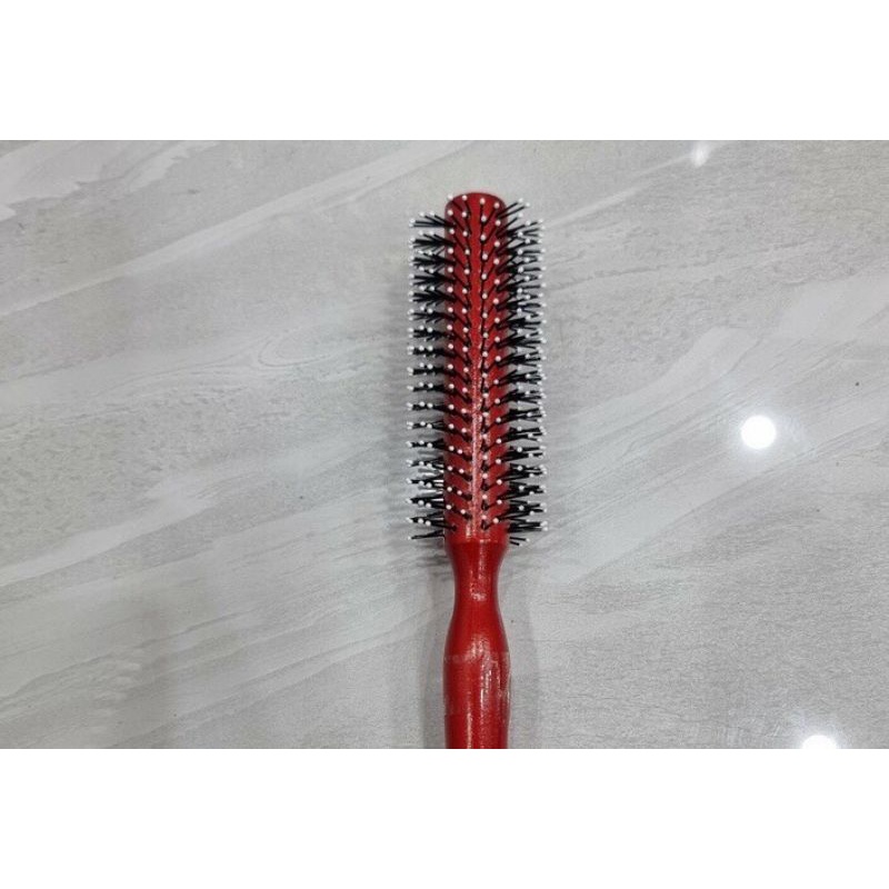 Lược tròn lô cuốn sấy tạo kiểu Toni&Guy -12 cán gỗ đa năng