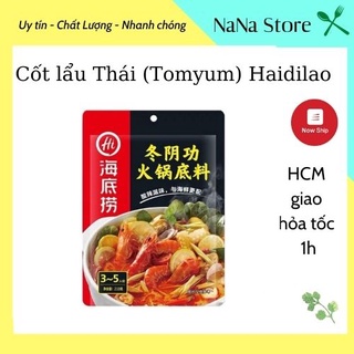 Gia vị lẩu Thái tomyum chua cay, Cốt lẩu Haidilao gói 210gr dùng cho 3-5 người ăn