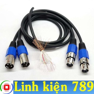 Dây jack canon đực ra canon cái dài 1m (2 dây) - Linh Kiện 789