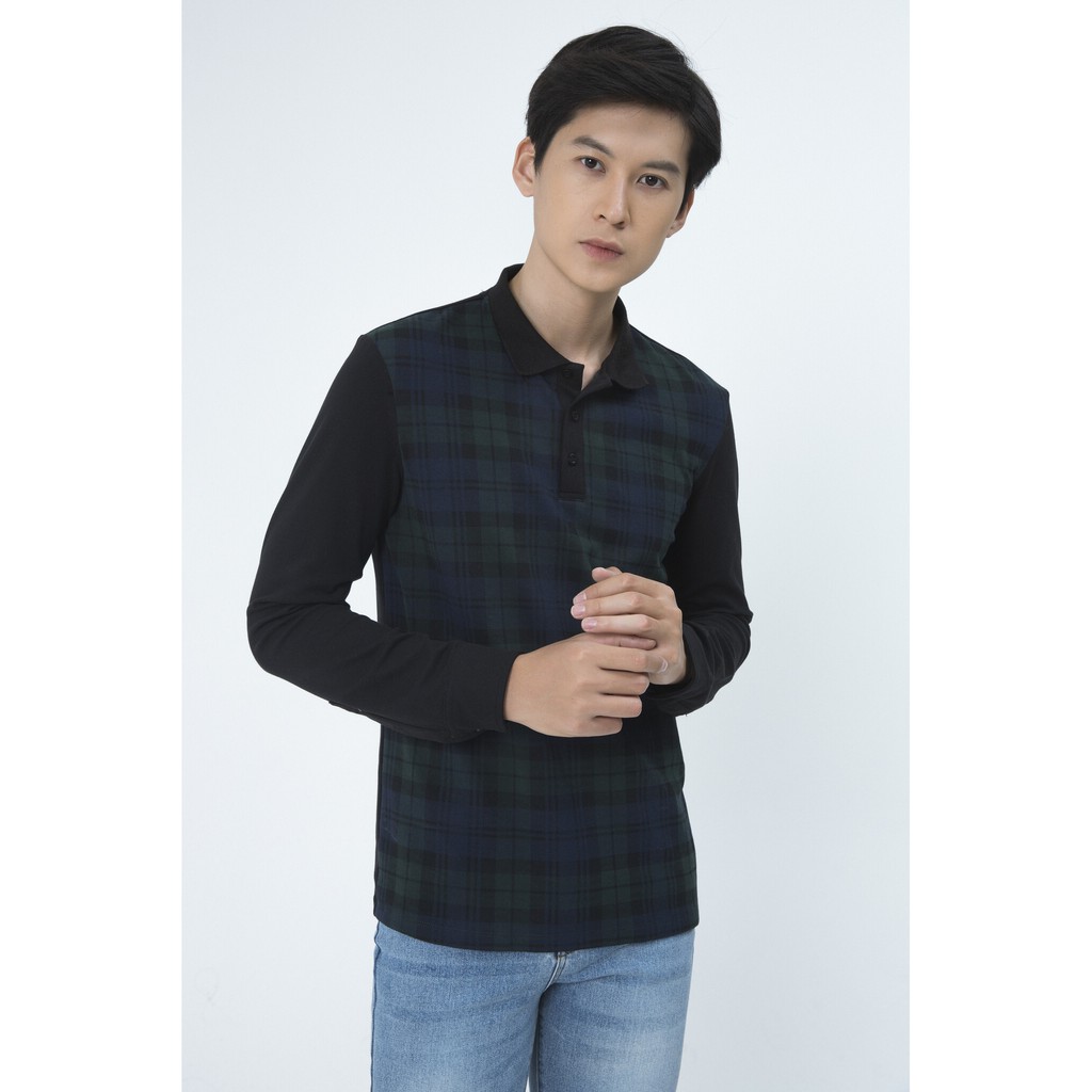 [Mã WABRIVY50 - 10% - ĐH từ 250K] Áo Thun Nam dài tay cổ đức IVY moda MS 58E2258 | BigBuy360 - bigbuy360.vn