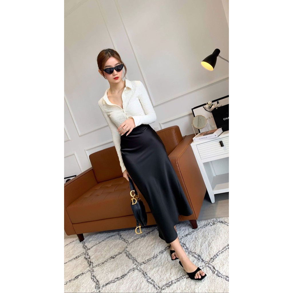 CHÂN VÁY SATIN - SATIN SKIRT | BigBuy360 - bigbuy360.vn