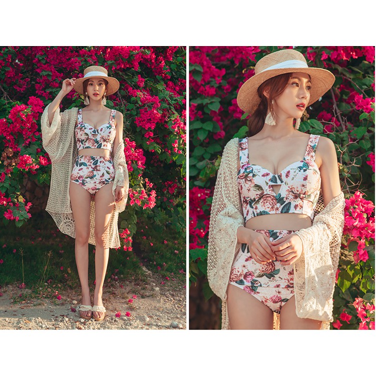 [THANH LÝ] Bộ Đồ bơi Bikini 2 mảnh Vintage Rose 9028 [Tặng 02 mút đệm ngực] | BigBuy360 - bigbuy360.vn