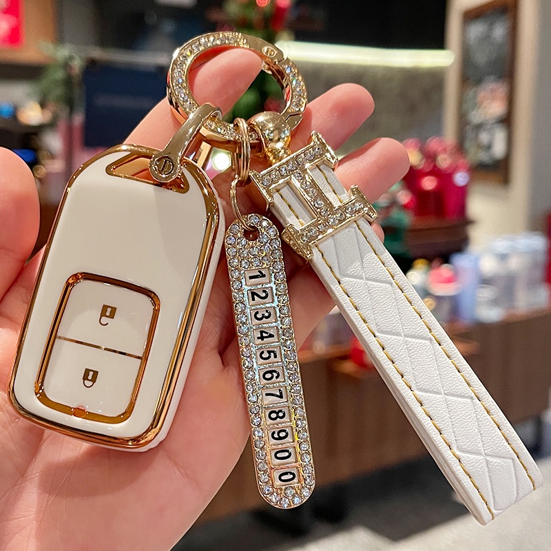 BAO CHÌA KHOÁ Ô TÔ CHO XE HONDA CRV HRV Civic City Brio Jazz Vỏ Bảo Vệ Chìa Khóa Điều Khiển Từ Xa Cho Xe Hơi Honda Civic City Accord CRV CR-V XR-V