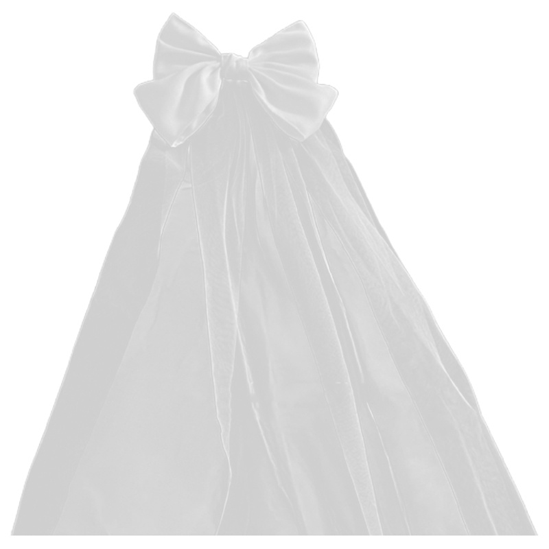 Mạng Che Mặt Hóa Trang Bằng Vải Tuyn Phối Ren Và Nơ