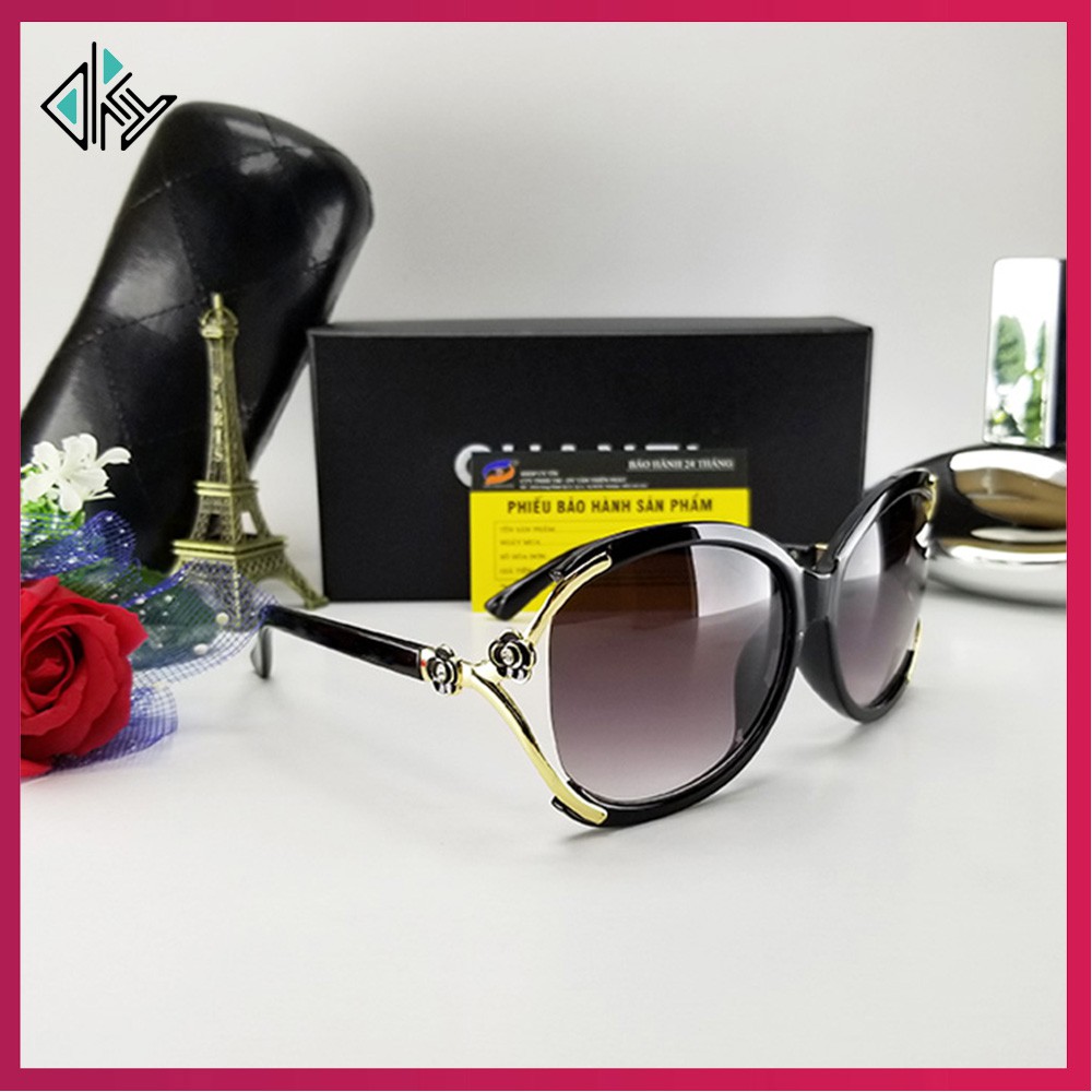 Mắt kính nữ full box hàng hiệu cao cấp nhập khẩu, phụ kiện kính thời trang chống nắng chống bụi gọng kim loại | BigBuy360 - bigbuy360.vn