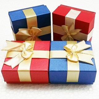 [BÁN SỈ] Bộ 12 hộp xanh đỏ nơ vàng đa năng đựng trang sức, đồng hồ giá cực hạt rẻ