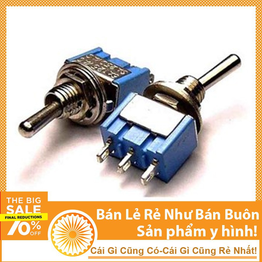 Công tắc gạt MTS-102 6A 220v