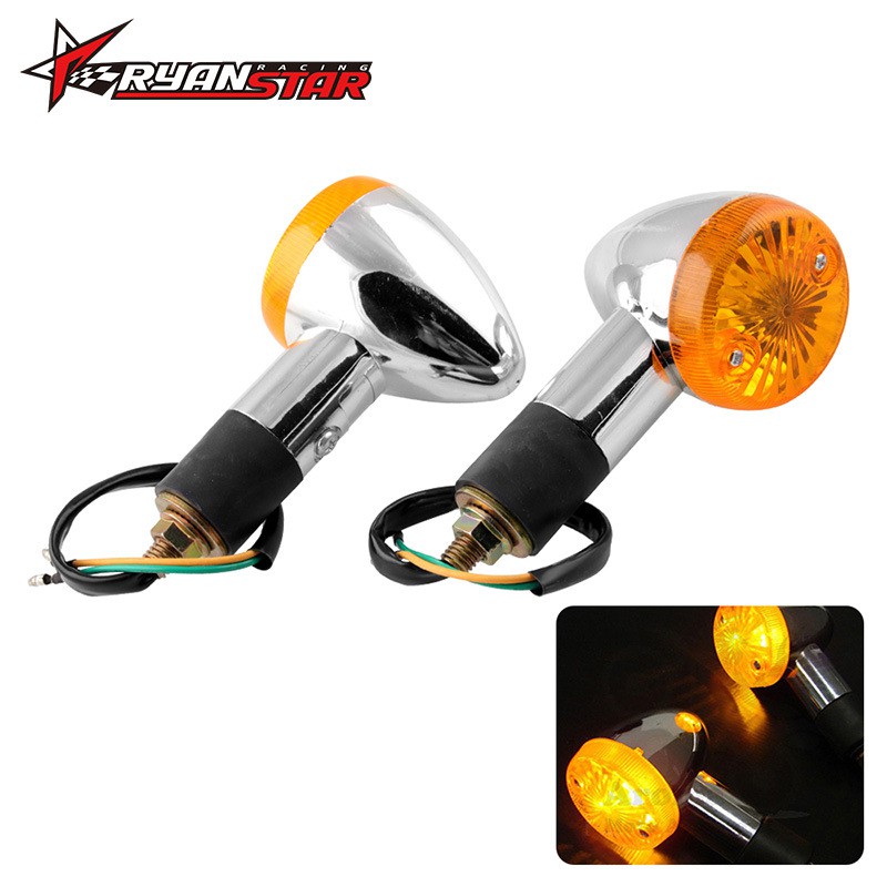 Đèn Xi Nhan Mini Màu Hổ Phách Mới Cho Xe Mô Tô