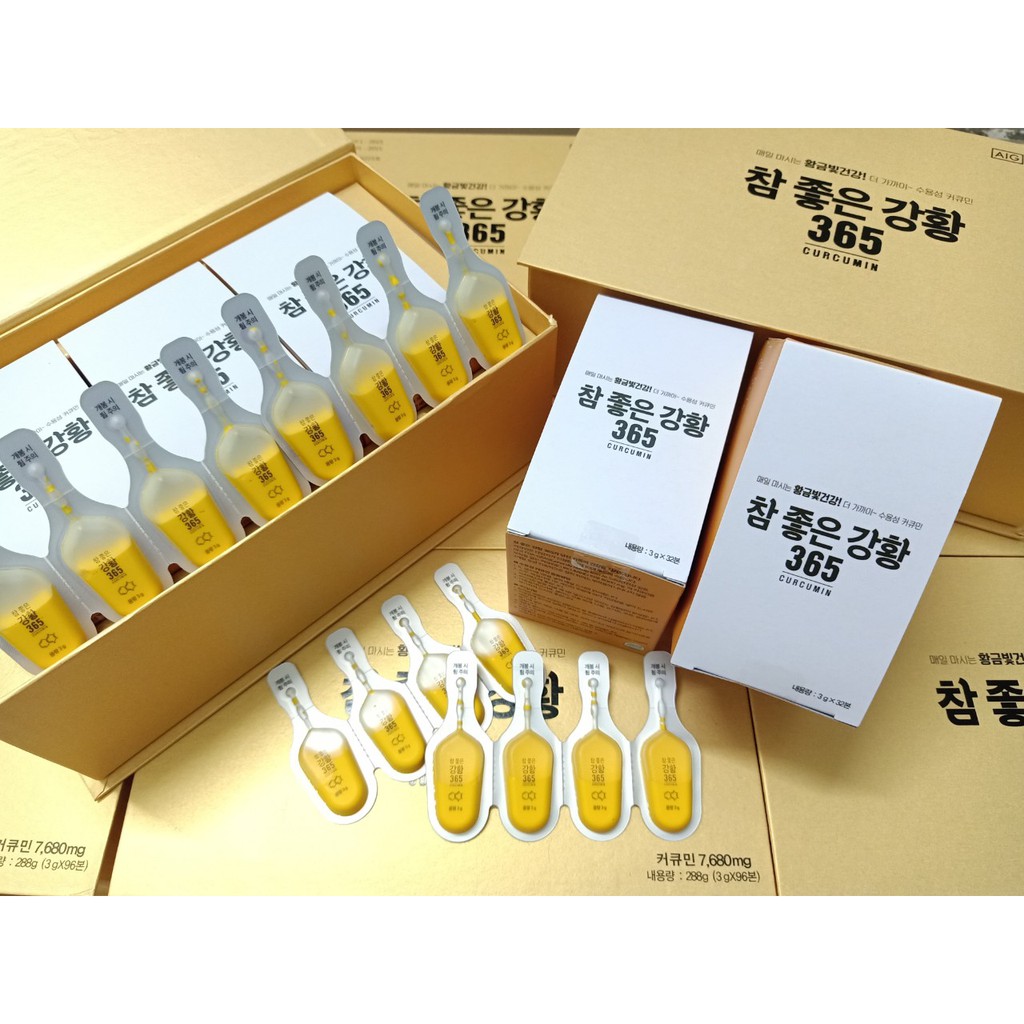Nghệ nano curcumin hàn quốc 365 Hộp 96 Tép