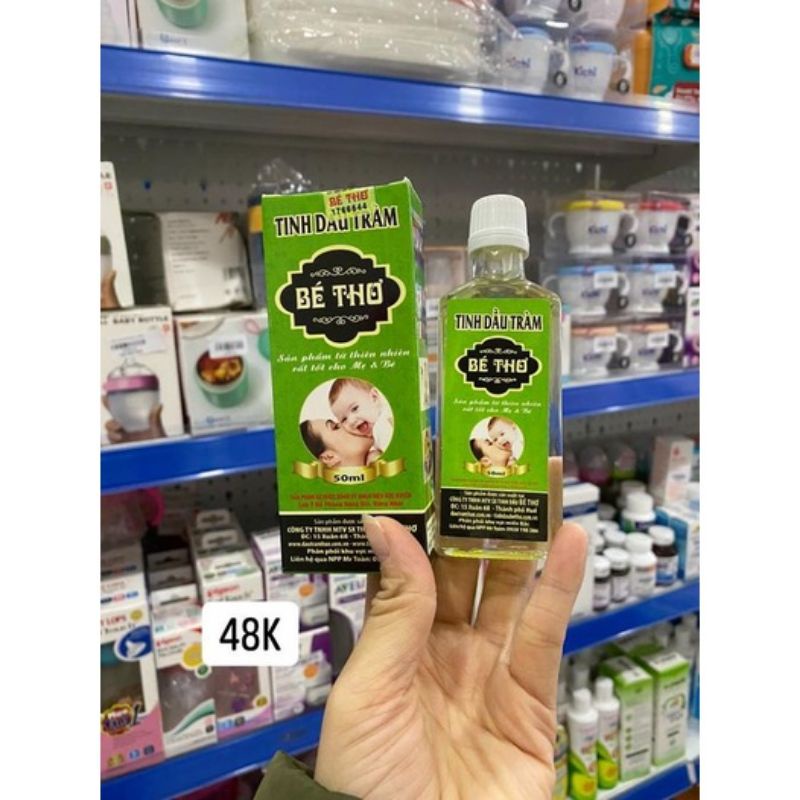 Tinh Dầu Tràm Bé Thơ 50ml, Dầu Tràm Huế Cho Mẹ Và Bé