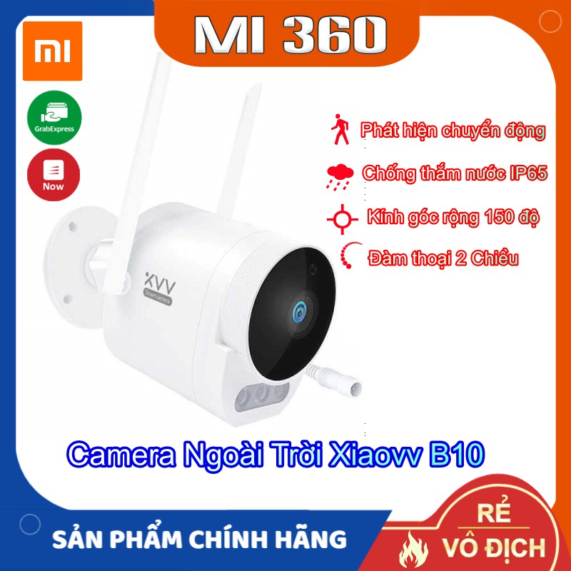 Camera Ngoài Trời Xiaomi Xiaovv B10✅ Chống Thắm Nước Và Bụi✅ Hàng Chính Hãng