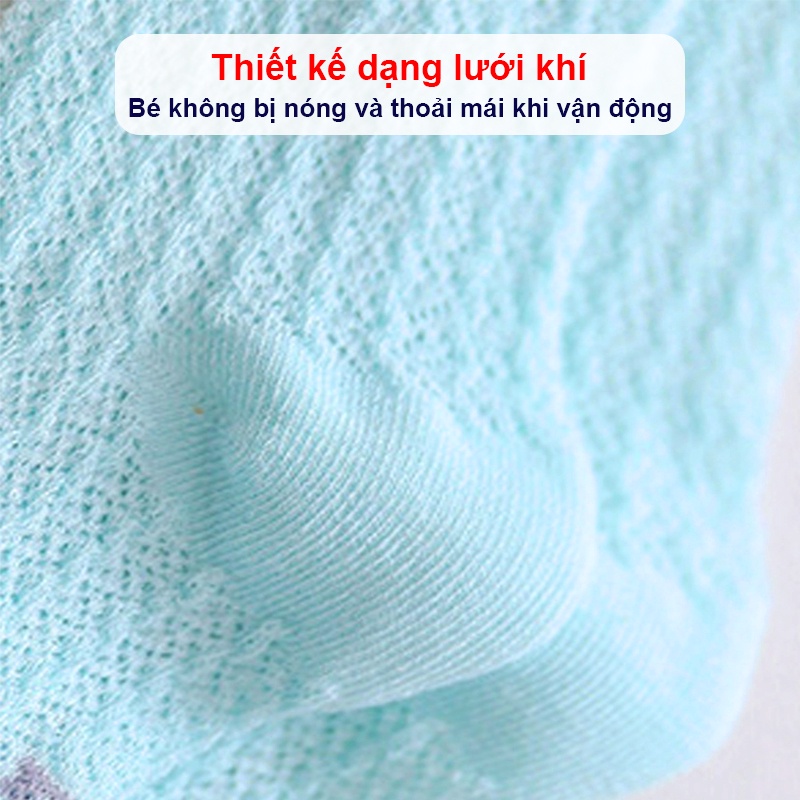 Tất cao cổ cho bé trai và bé gái 0-3 tuổi chống muỗi Baby-S, Tất lưới cho bé chất cotton hình thú ngộ nghĩnh - ST018