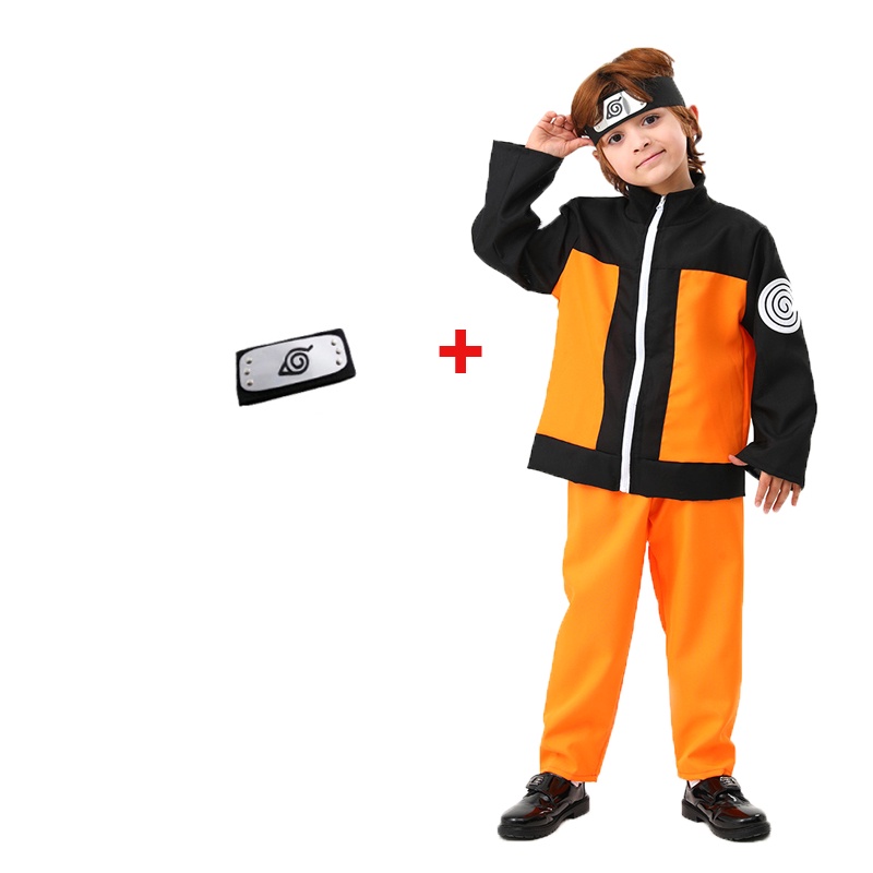 Bộ Đồ Hóa Trang Nhân Vật Uzumaki Naruto Dành Cho Trẻ Em Và Người Lớn