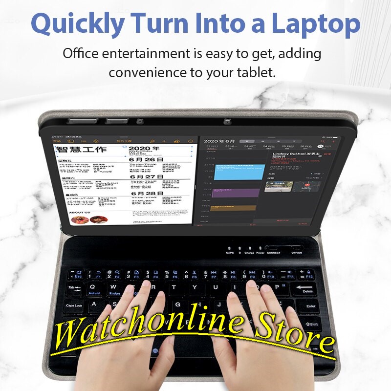[Tặng bút cảm ứng ] Bao da có bàn phím cho Lenovo Tab M10 FHD Plus TB-X606X TB-X606F 10.3 inch