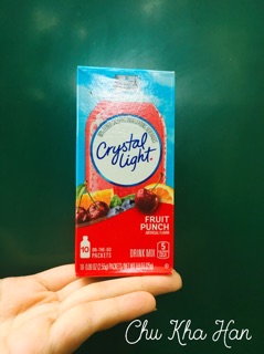Bột pha nước trái cây Crystal Light 0 Calo