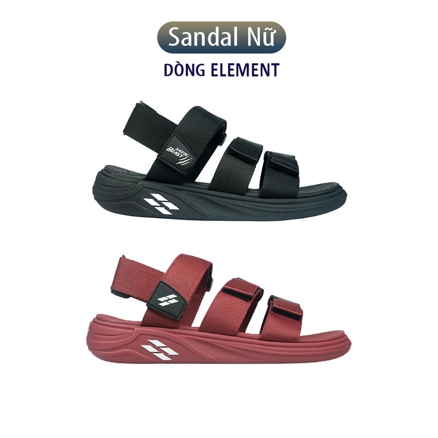 Sandal Saado Element EM01, EM02 quai ngang chính hãng, Dép quai hậu nữ nhẹ bền, không hôi chân