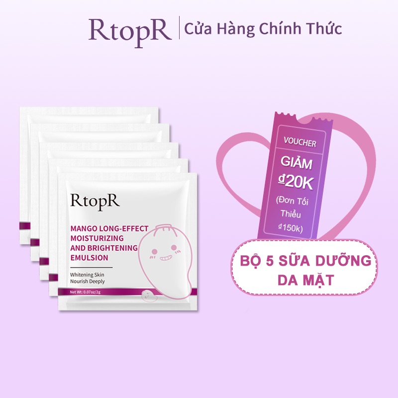 Set 5 tinh chất dưỡng da mặt RTOPR chiết xuất xoài cấp ẩm làm sáng săn chắc da giảm nếp nhăn chống lão hóa lâu trôi