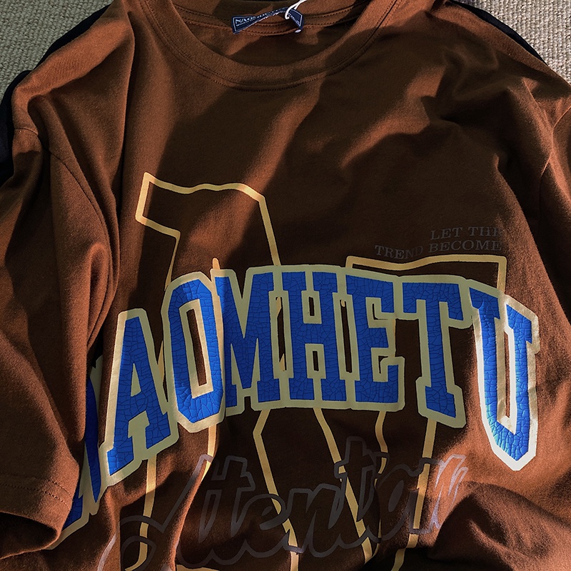 Áo thun Fashmily 100% cotton tay ngắn dáng rộng thời trang mùa hè phong cách Hàn Quốc cho nữ