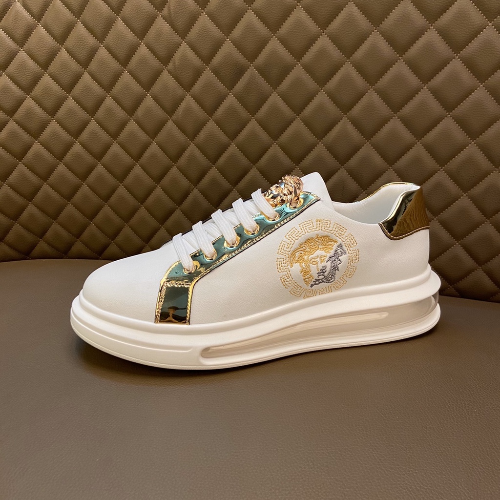 Giày sneakers nam da thật cao cấp VERSACE thiết kế ấn tượng với phần đế độc đáo