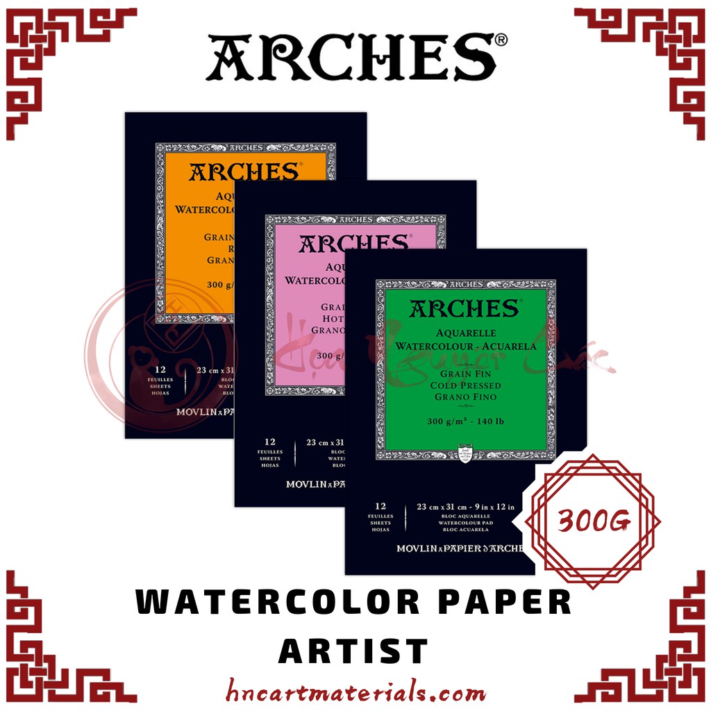 Giấy vẽ màu nước Arches watercolor paper