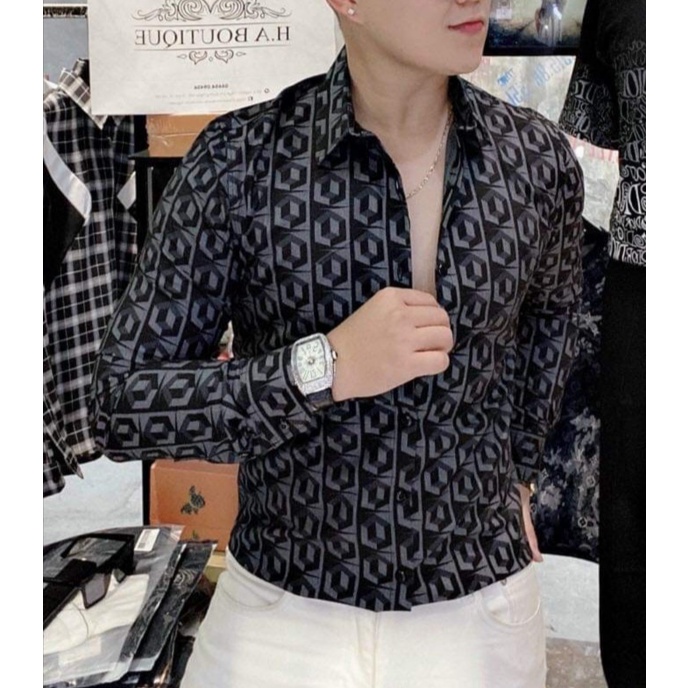 [SIÊU PHẨM]💥Áo sơ mi nam dài tay ❤️FREESHIP❤️ áo sơ mi kiểu hàn quốc họa tiết đẹp vải lụa thoáng mát | BigBuy360 - bigbuy360.vn