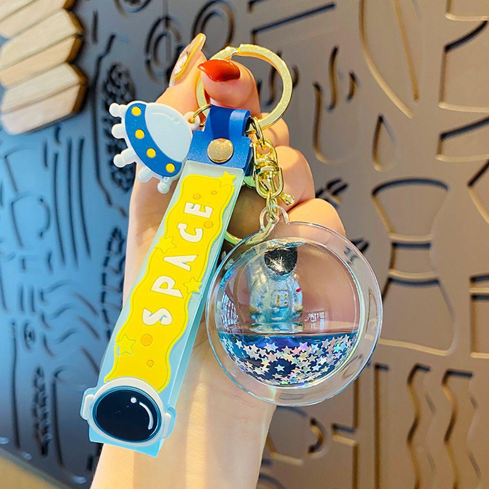 Móc Khóa Hình Phi Hành Gia Bằng Kim Tuyến Nước Vui Nhộn Sáng Tạo