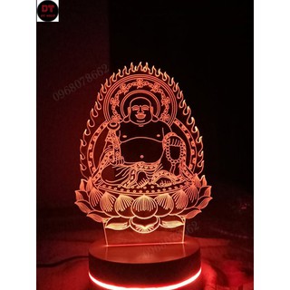 Đèn ngủ 3D hình phật di lặc