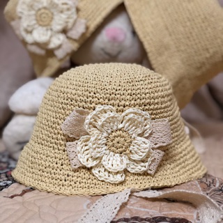 Mũ cói ajuma( Ảnh thật)