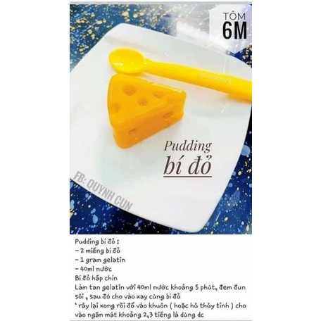 Khuôn Phô Mai Silicon Hình Tam Giác Làm Pudding, Thạch cho bé ăn dặm- Set 8 Khuôn Hình Miếng Phomai