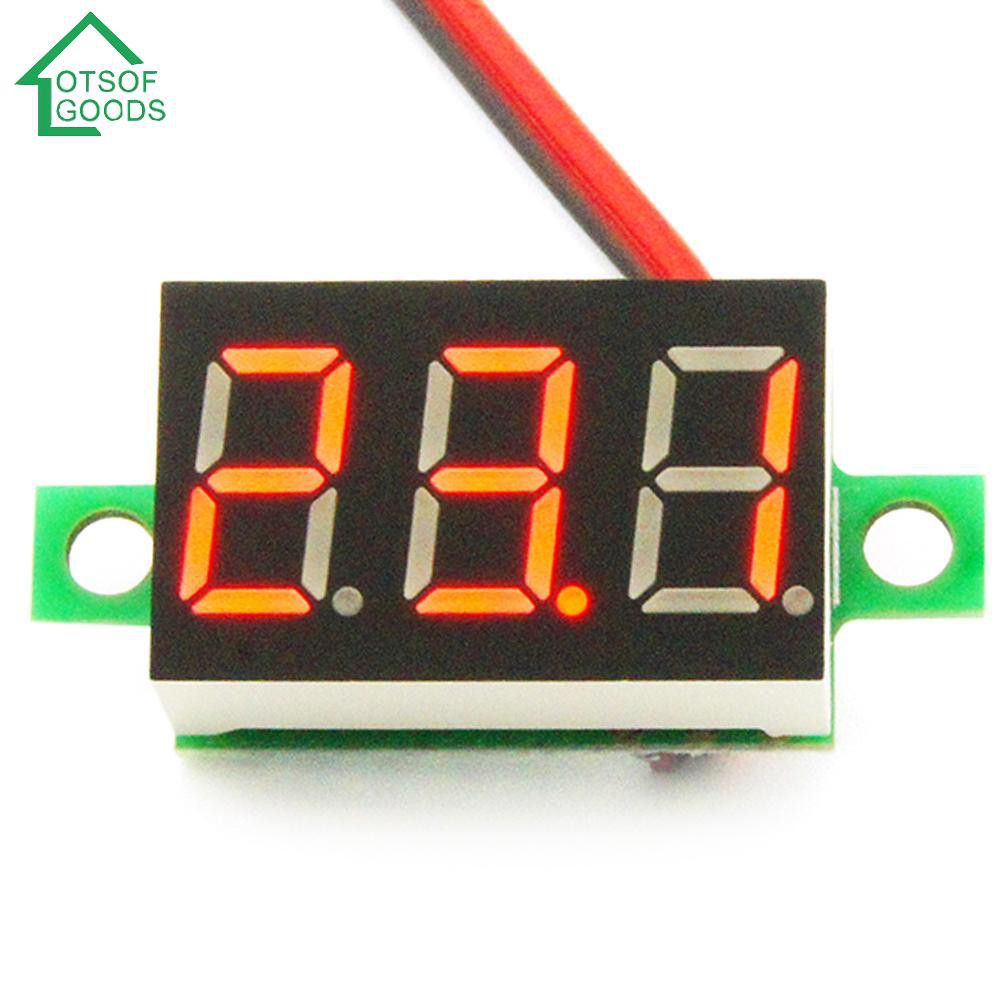 4-30V Digital Mini LED DC Voltmeter Red Panel Voltage Meter Tester