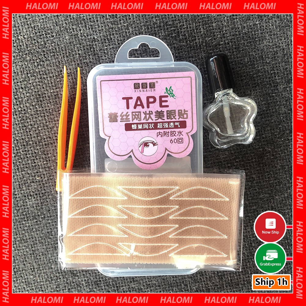 Kích Mí Lưới Tape Kèm Keo Và Dụng Cụ Gồm 60 Miếng
