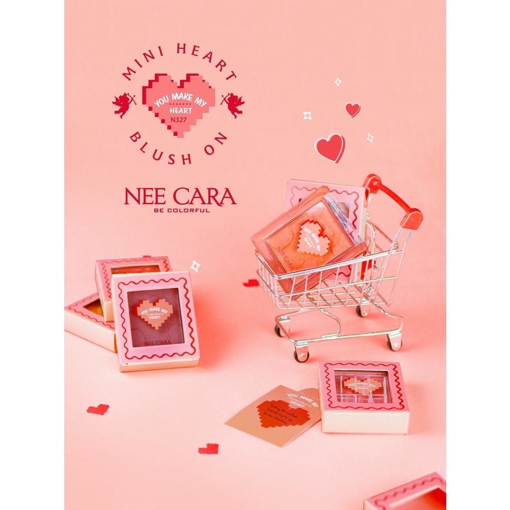 Phấn Má Hồng Lì Không Nhũ Nee Cara Tông Hoa Hồng Khô You Make My Heart N327 No.03