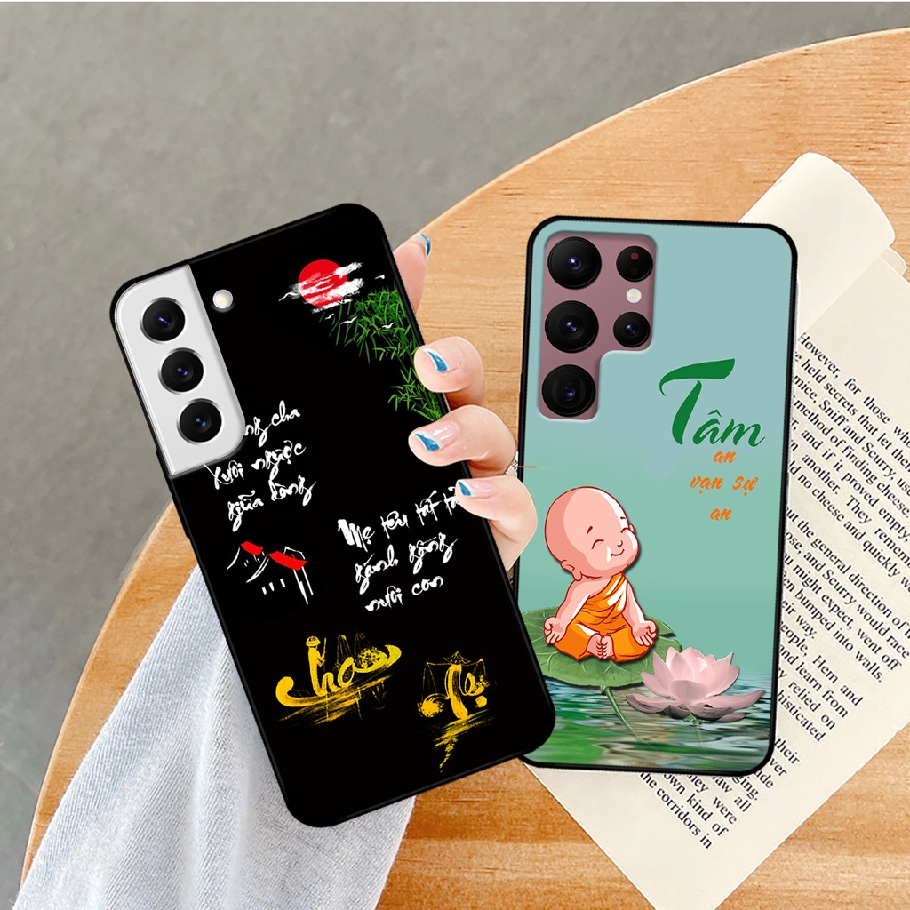 Ốp lưng Samsung S22 - S22 PLus - S22 Ultra - S22+ in hình phong cách chữ thư pháp cha mẹ, tài lộc