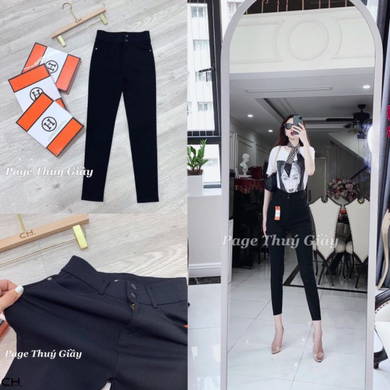 Quần tregging 2 cúc H siêu đẹp loại 1 siêu co dãn
