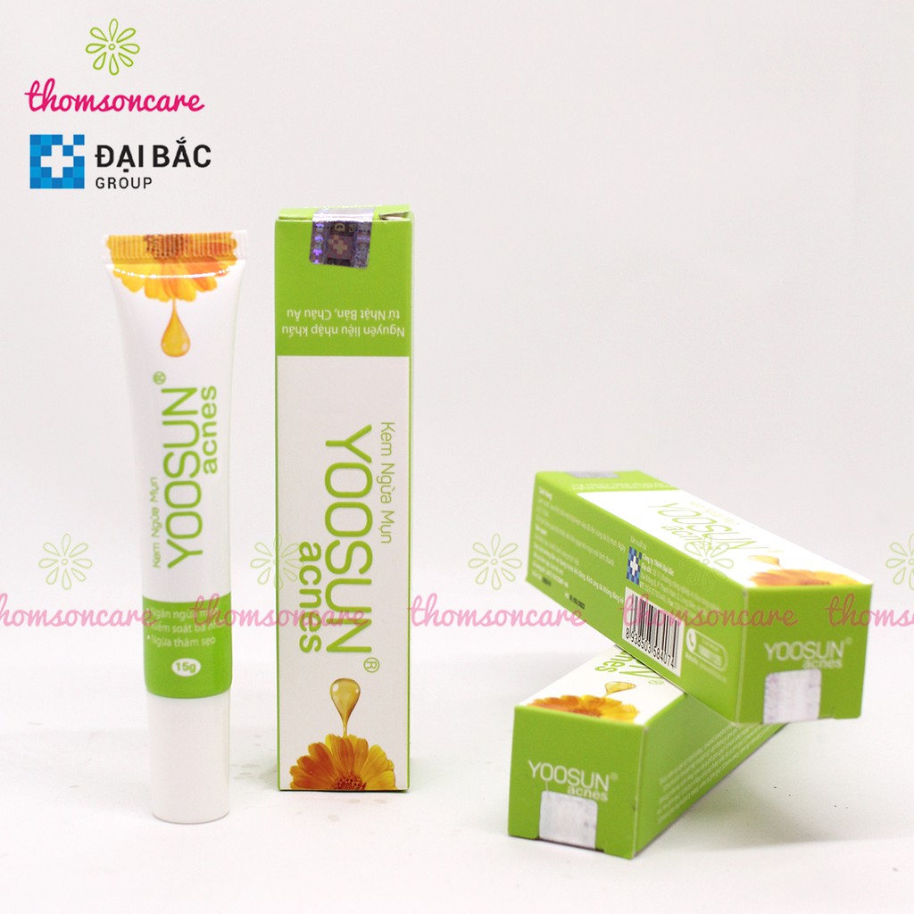 Kem ngừa mụn Yoosun Acnes tuýp 15g - sạch mụn, thâm từ thảo dược, cho da dầu, khô đâu đen, mụn mủ cho nam nữ