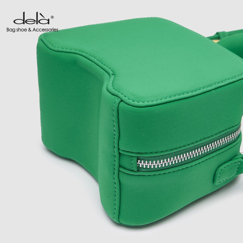 Dela Túi Đeo Vai Hình Vuông Nhỏ Màu Xanh Lá In Họa Tiết Mặt Cười Thời Trang Mùa Hè Cho Nữ 2022