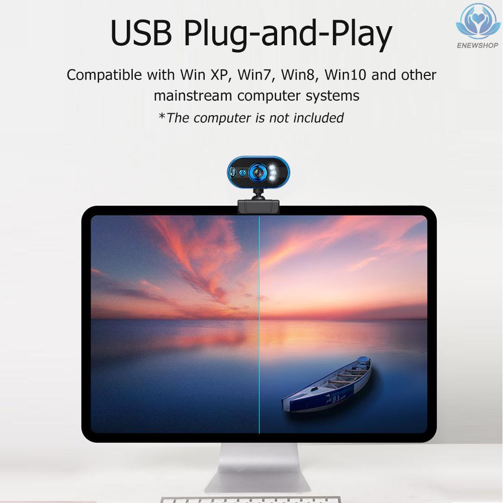 Webcam Usb 480p Tích Hợp Micro Có Đèn Led Hỗ Trợ Phát Trực Tuyến Cho Máy Tính | BigBuy360 - bigbuy360.vn