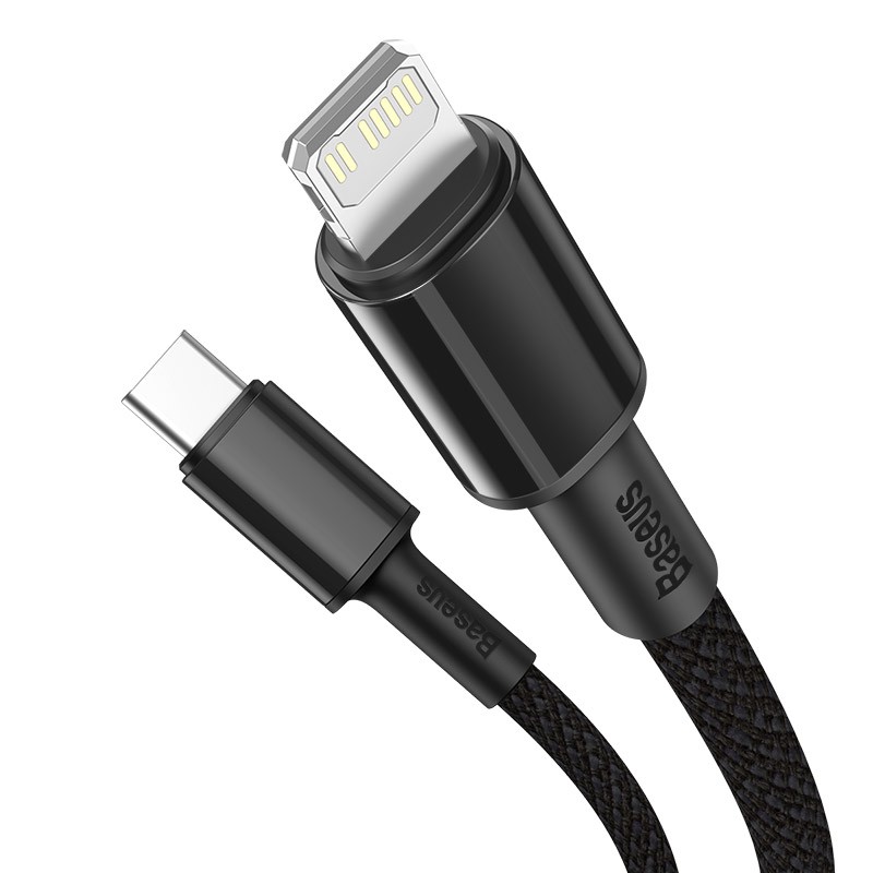 Cáp sạc nhanh và truyền data TypeC to LN Baseus High Density Braided PD 20W (nhiều màu)