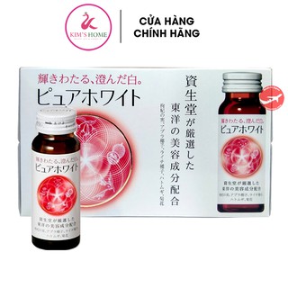 NƯỚC UỐNG TRẮNG DA PURE WHITE SHISEIDO NHẬT BẢN HỘP 10 LỌ 50ML