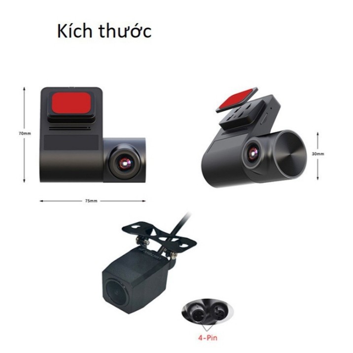 Camera hành trình TRƯỚC SAU U10 ADAS cam tích hợp CAM LÙI kết nối màn android, Camera Hành Trình U10 | BigBuy360 - bigbuy360.vn