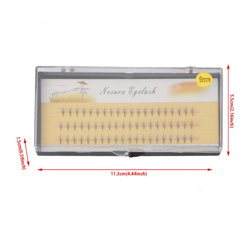 [Hàng mới về] Lông mi giả màu đen 5D 0.07 C dài 8-12mm làm đẹp hiệu quả